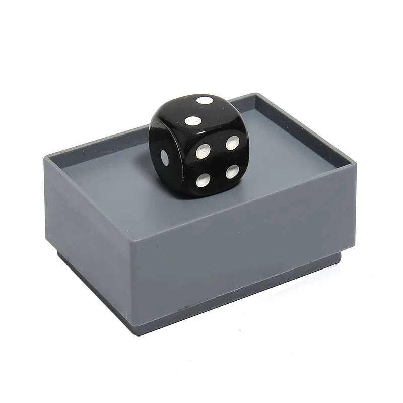 Magic Dice Trick 7 Zwart Sterven En Doos Verbazingwekkende Miracle Nummer Veranderen Voorspellen Effect Goochelaar Gimmick