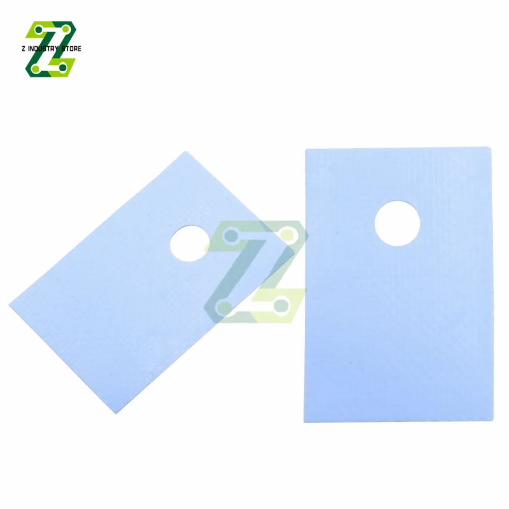 100PCS TO-220 Silicone Thermal Pad Sheets Transistor Insulation Pad Sheet Silicone Insulator Insulation Gasket