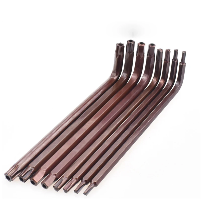 10 قطعة/الوحدة L نوع وجع حصة دراجة مفك مثقاب Y/Torx/5-Point/البنتاغون/عرافة على شكل بت أدوات TT45 Y4 Y5 Y6 Y8 M6 M8