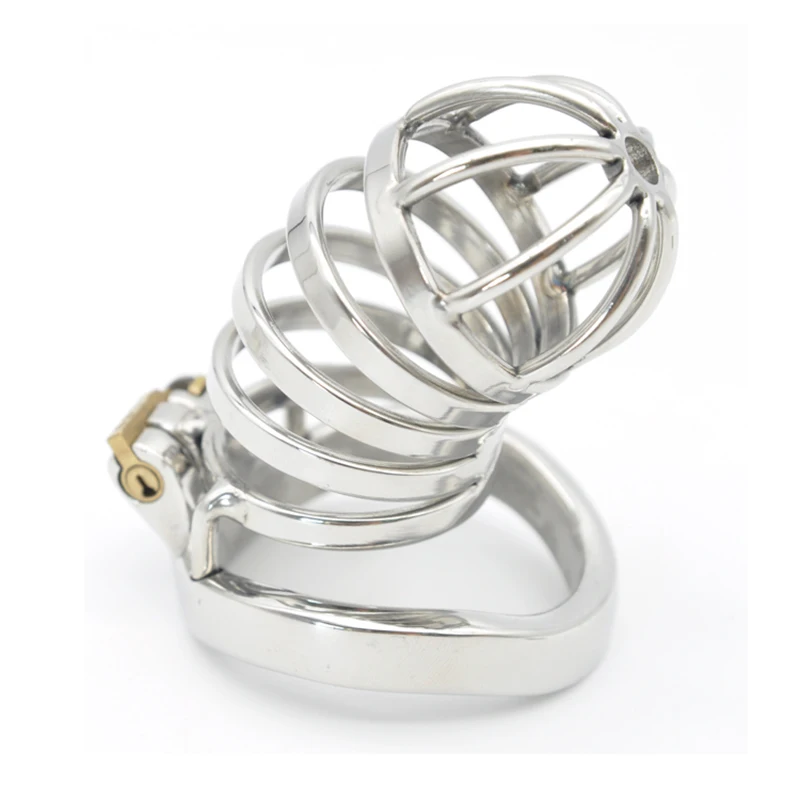 CHASTE BIRD Male Stainless Steel Cock Cage Penis Ring Chastity Device Catheter with Stealth New Lock Adult  Belt Sex Toy A275