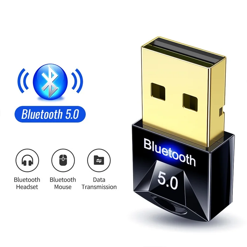 Adaptador Dongle Bluetooth 5,0 4,0 para PC, portátil, 5,0, transmisor BT, USB, Bluetooth 5,0, receptor 5,0