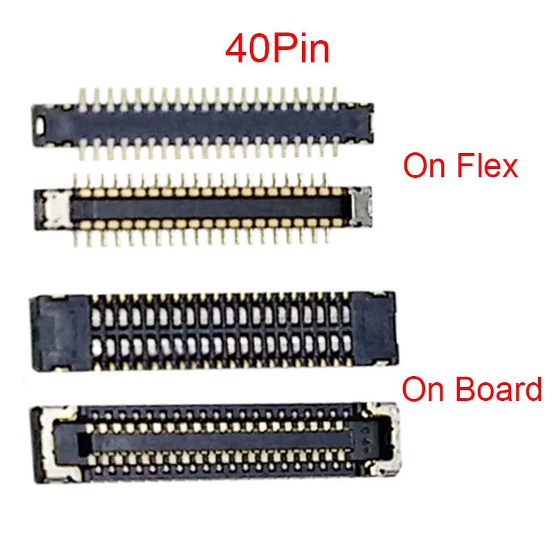 2pcs 40pin LCD Display FPC Connector On Board For Xiaomi POCO Pocophone X3/X3 NFC/X3Pro/X3 Pro Screen Plug On Flex