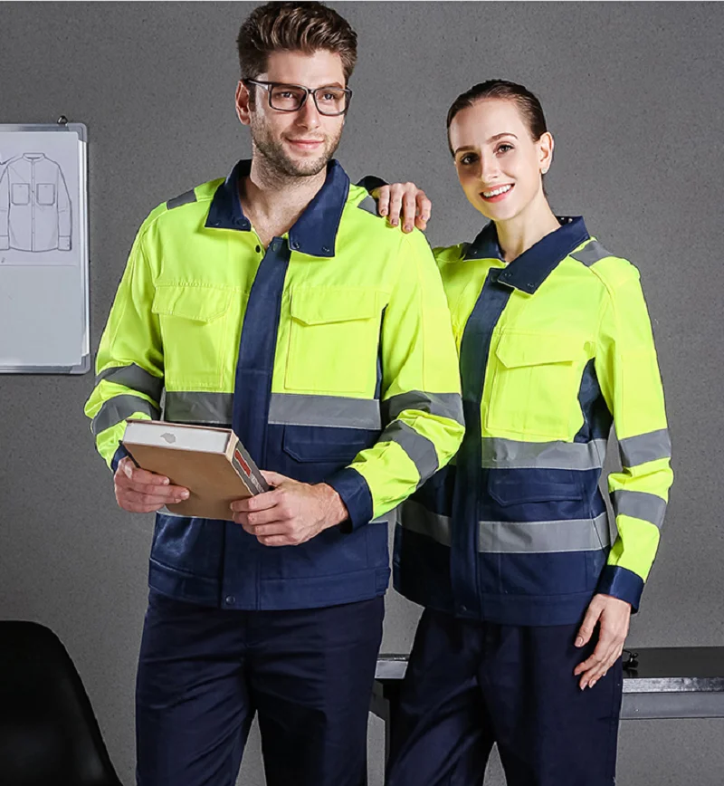 Reflective Stripe Coverall Working Uniforms Waterproof Railway Road Labor Protection Service Waterproof Road Administration Suit