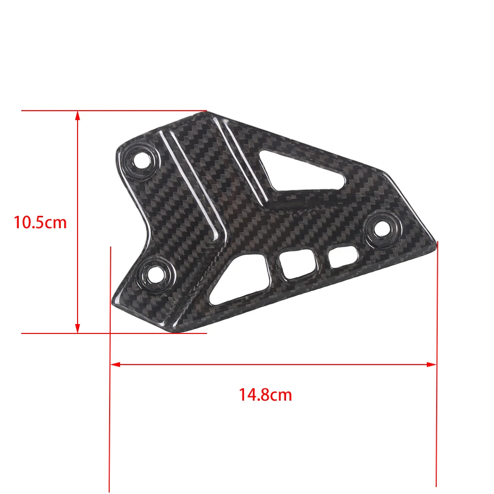 لكاواساكي Z900 Z 900 ريال ألياف الكربون دراجة نارية كعب الحرس Rearset لوحة القدم الوتد حامي تراكب لمعان