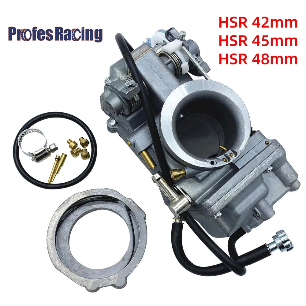 Motorcycle Carburetor HSR42 HSR45 HSR48 Mikuni 4T Accelerator Pump Performance Pumper Carburetor Carb For Harley TM42 TM45 TM48