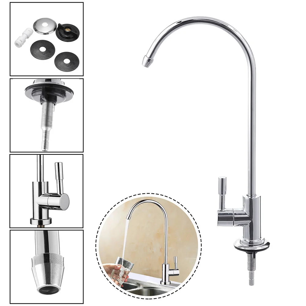 Kitchen 1/4 Inch RO Drinking Water Filter Faucet Reverse Osmosis System Sink Tap B88