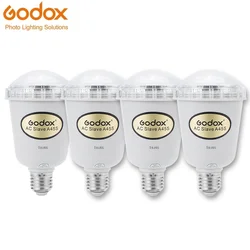 Godox A45S 4PICS/lot 5600K Electronic Flashing Lights Photo Studio Strobe Light AC Slave Flash Bulb For E27