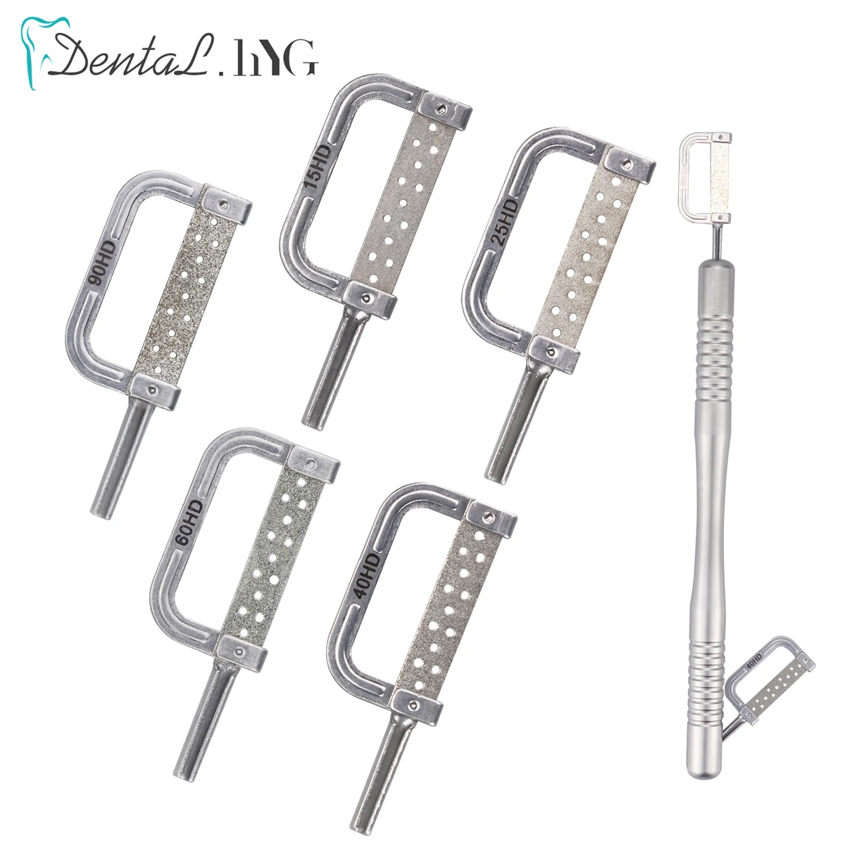 1 Box Dental Orthodontic Interproximal Enamel Reduction Automatic Strip 15 To 90 HD Interproximal Enamel Reduction Handle IPR