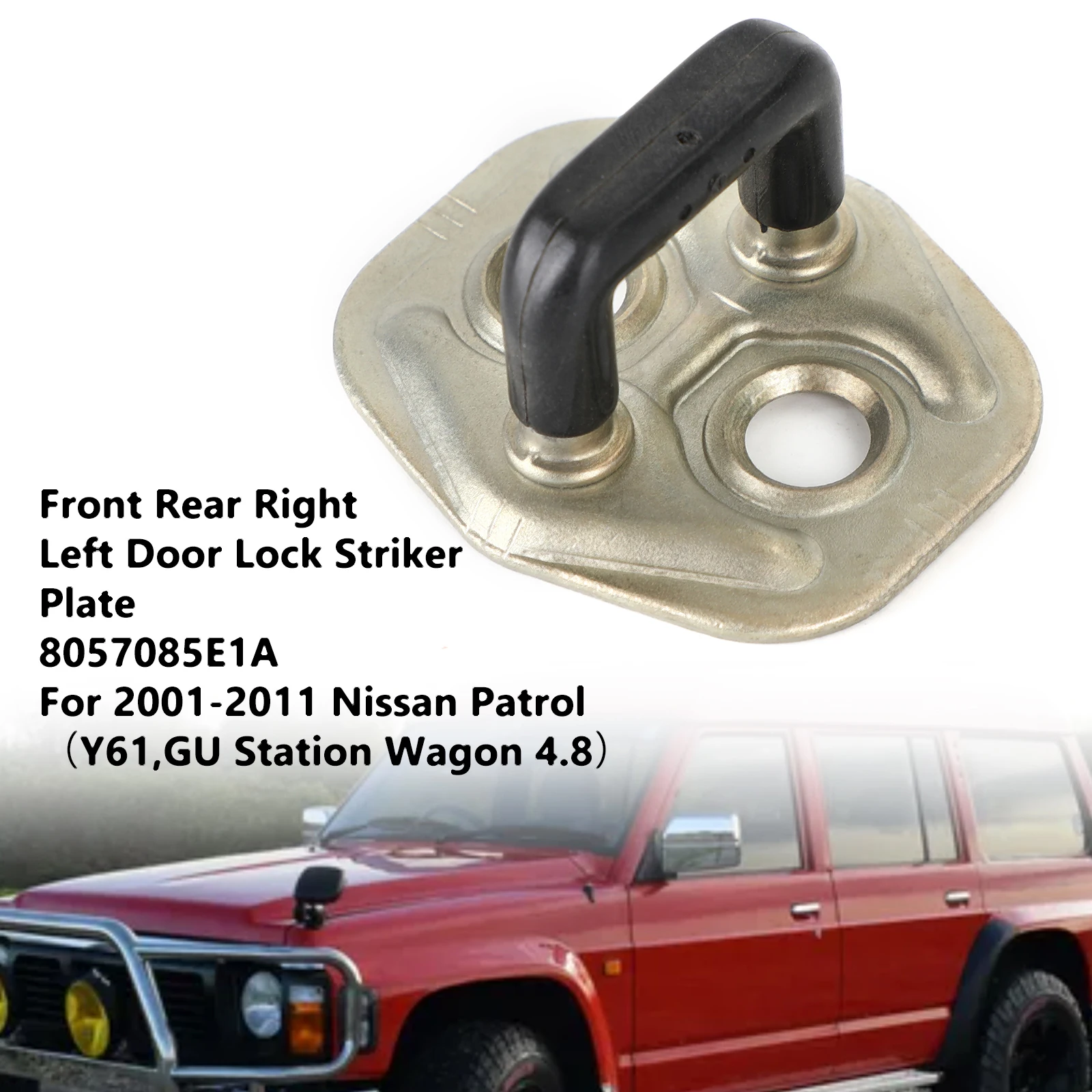 Artudatech Front Rear Left Right Door Lock Striker Plate For Nissan Patrol GU Y61 2001-2011 8057085E1A Car Accessories