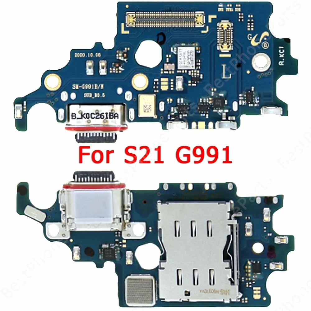 Charge Board For Samsung Galaxy S21 Plus Ultra G991 G996 G998 Charging Port Plate Ribbon Socket Pcb Dock Usb Connector