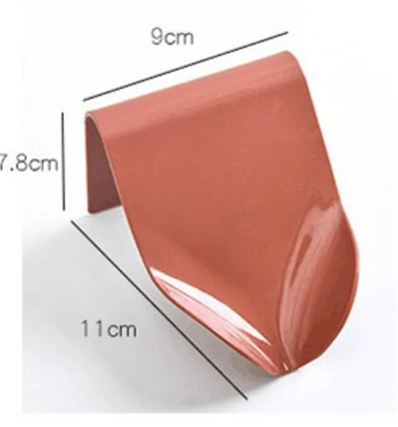 20pcs/lot Soap Holder Bathroom Shower Soap Storage Box Dish Plate Tray Holder Bathroom Free Punching Drain Plastic Box