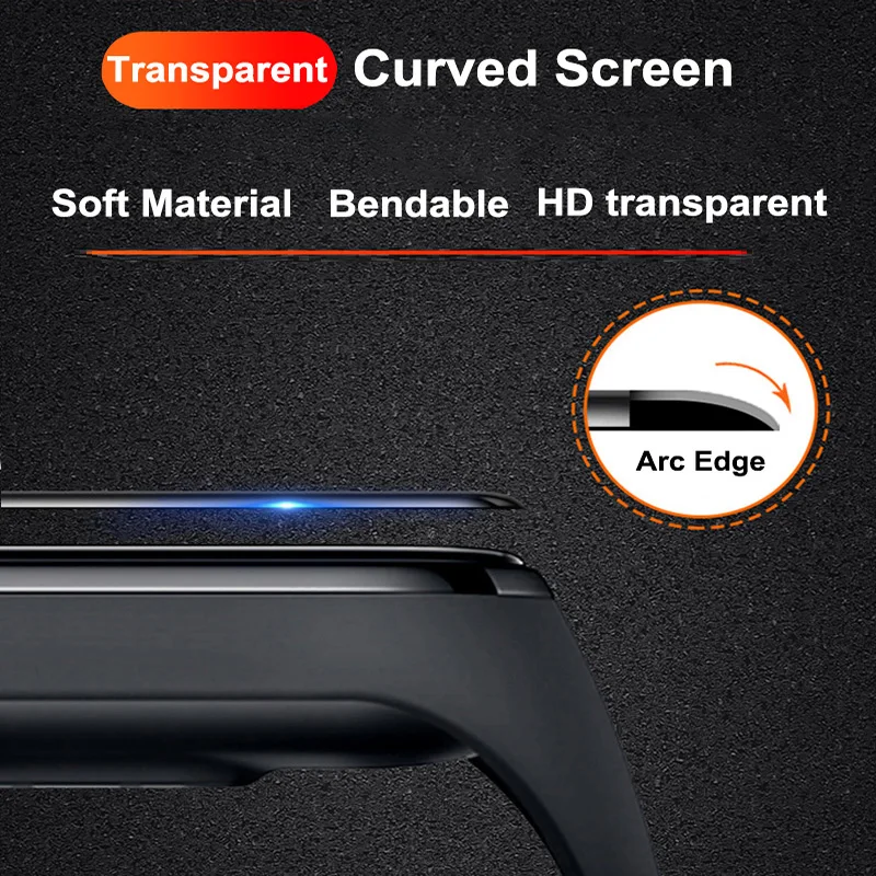 9D Curved Screen Protective Film For Xiaomi mi band 8 7 Pro Soft film for Mi band 4 5 6 7 Full Screen Protector Soft Glass Film