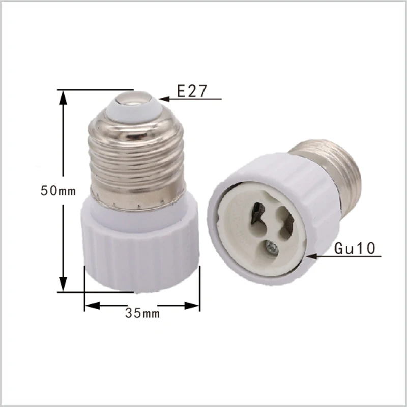 NEW Good quality E27 to GU10 Fireproof Material lamp Holder Converters Socket Adapter light Bulb Base Type