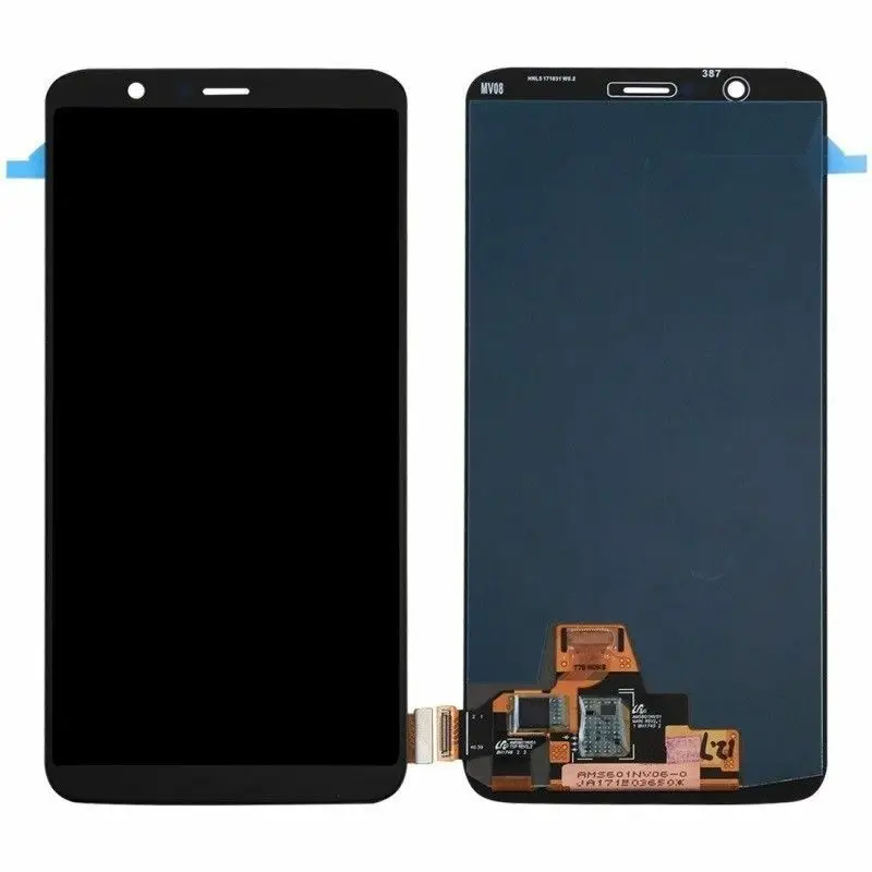 100% Tested OLED LCD For Oneplus 5T A5010 LCD Display + Touch Screen Digitizer Assembly for One Plus 5T Display with frame