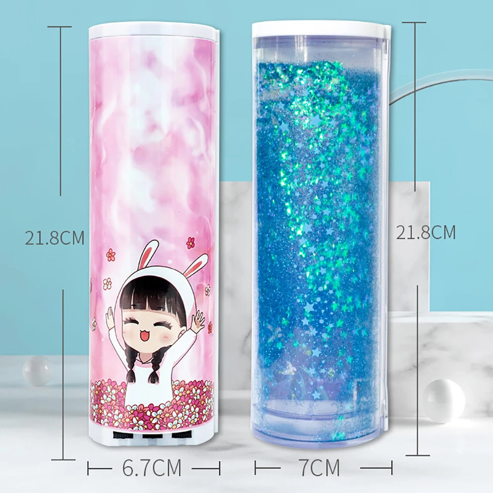 Mechanical Password Pencil Case Sequins Pen Holder Large Capacity Student Stationery Box Coded Lock School Storage Bag