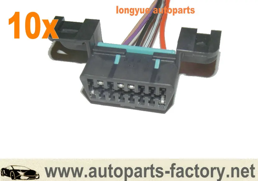 longyue 10pcs OBDII OBD2 Wiring Harness Connector Pigtail  for 96+ Camaro Corvette LS1 LT1 for GM