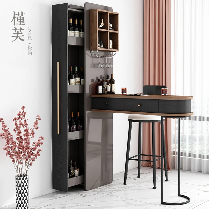 Modern minimalist bar creative INS wind wine cabinet multifunctional room cabinet Nordic living room partition storage cabinet