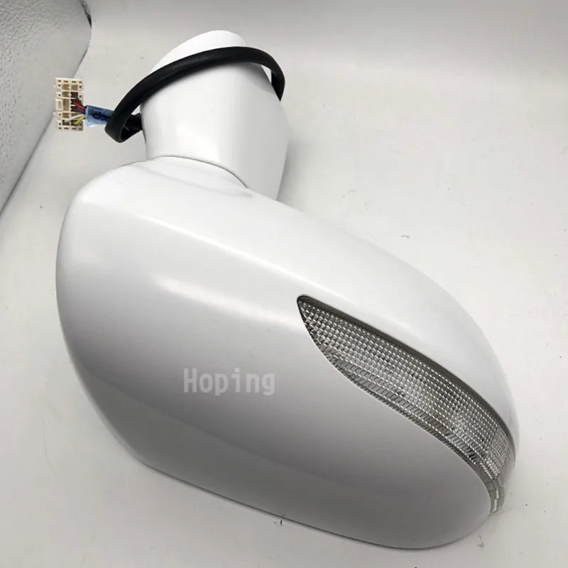 Outer Rearview Mirror Side Mirror For HONDA FIT JAZZ For CITY 2003-2008 5PINS Electric Angle Adjust + LED Lamp