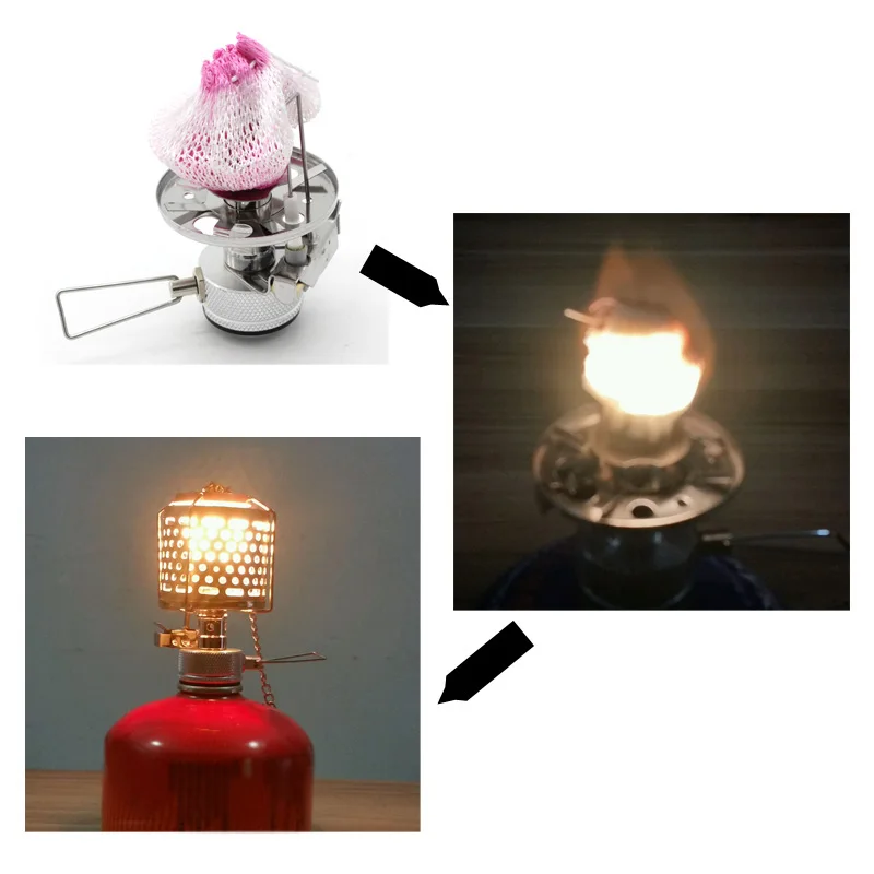 10Pcs 6.5/8.5cm Kerosene Lantern Lights Mantles Mesh Gauze Oil Gas Lamp Outdoor Gas Mantle Lamp Mantle Cover Tools