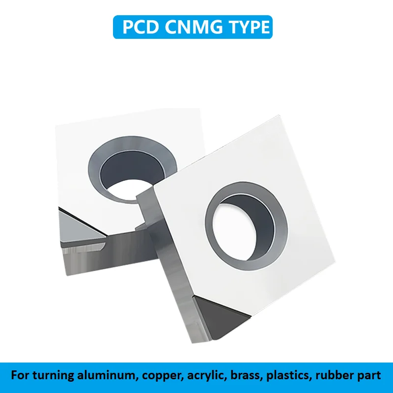 Pcd diamond cnc inserts cnmg120408 cnmg 120404 aluminium External turning tools CBN Lathe cutter Blade Tool 1pc