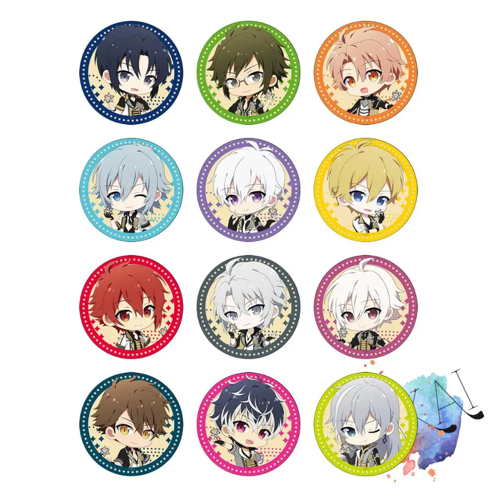 

IDOLiSH7 Game badge Anime IZUMI IORI MITSUKI OSAKA SOGO ROKUYA NAGI NANASE RIKU YUKI MOMO Cute Metal Badge Brooch Pins