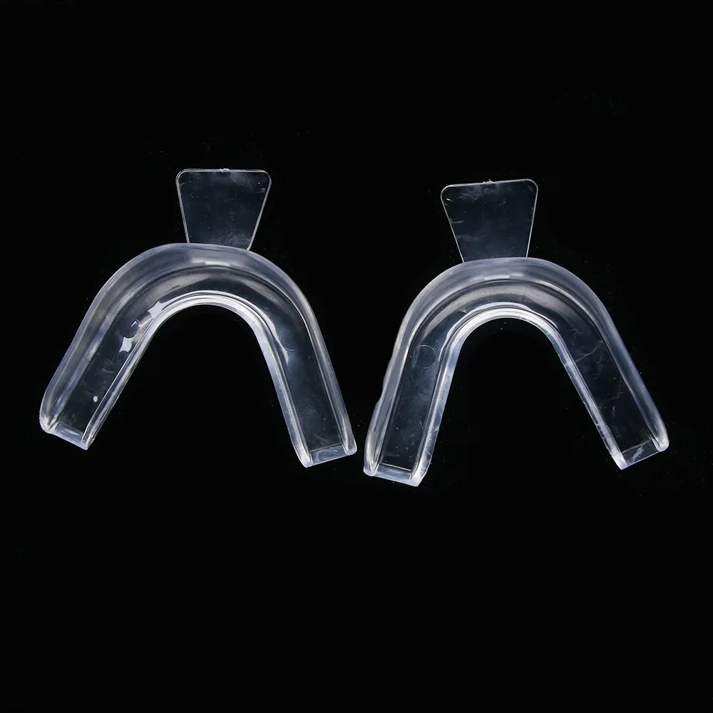 2pcs Thermoform Moldable Dental Mouth Guard, Whitening Teeth Trays Whitener Mouth Guard Care Oral Hygiene Bleaching Tooth Tool