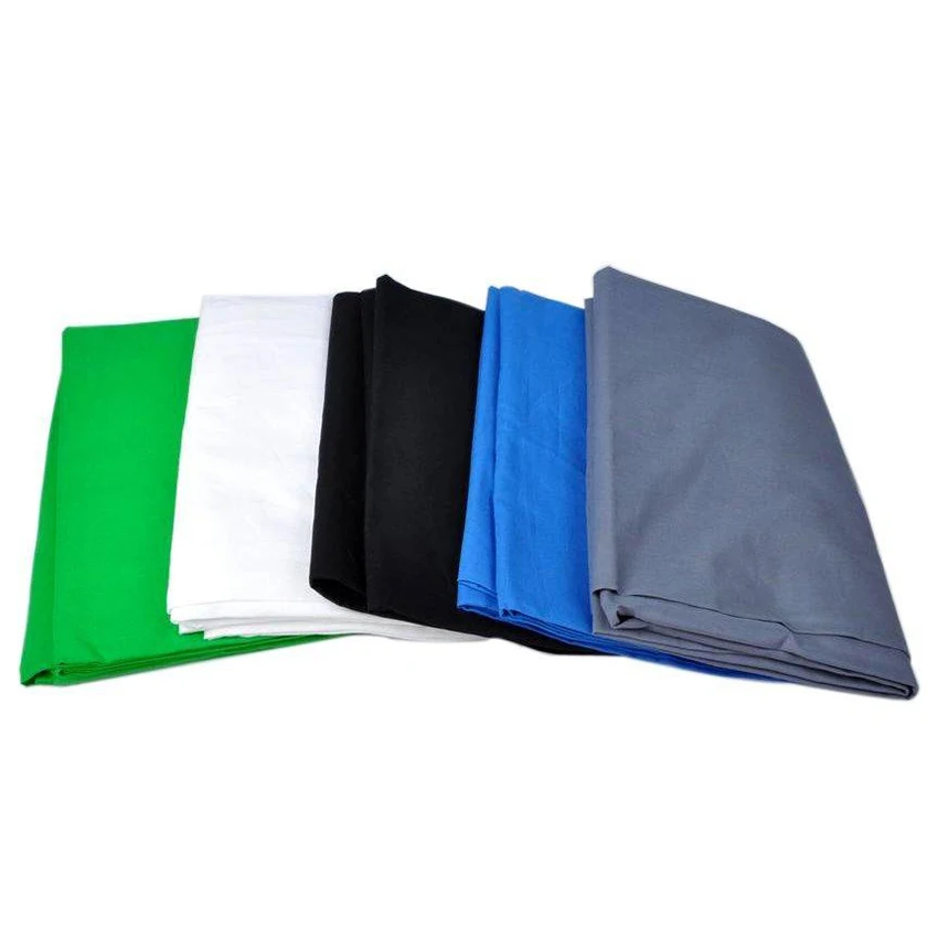 Photography Background Backdrop Seamless Muslin Cotton 5 Color Screen Chromakey Background Cloth For Photo Studio Video