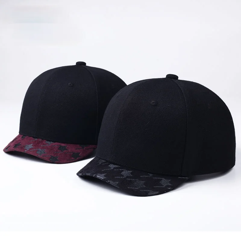 3cm Short Brim Baseball Cap American Women Men Short Brim Curved Brim Small Brim Retro Hat