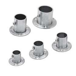 Stainless Bracket 16-32mm Dia Tube Support Flange for Wardrobe Pole G88A