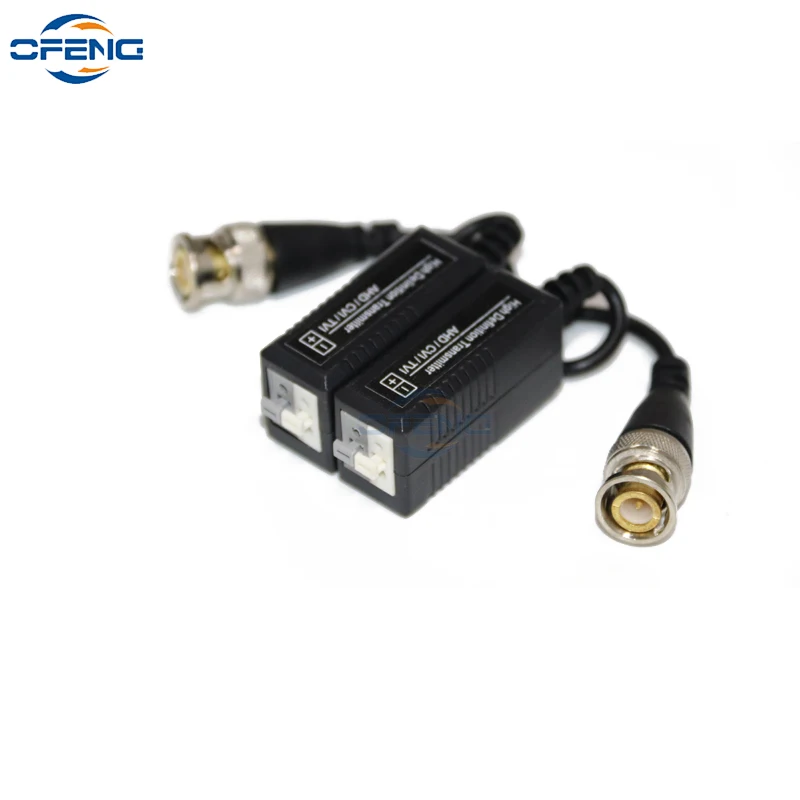 Analog HD 4 in 1 Twisted Pair Transmitter CCTV Video Balun Transceivers Receiver Press Type HD-CVI AHD TVI CVBS Video Signal DIY