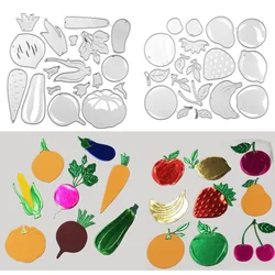 Fruits Vegetables Metal Cutting Dies Stencil Scrapbooking DIY Album Stamp Paper Card Embossing Decor Craft New Dies for 2021