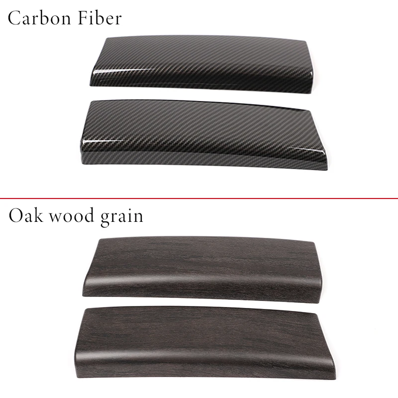 ABS Carbon Fiber/Oak Wood Grain Car Central Control Armrest Box Cover Trim For Mercedes-Benz B-Class GLA GLB CLC Car Accessories