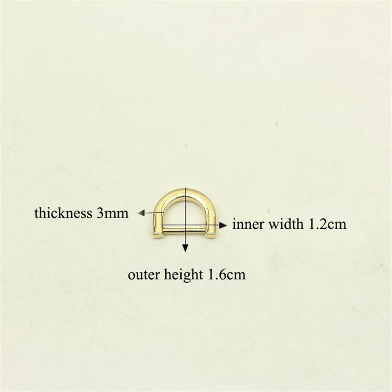 30Pcs 12mm 1/2 inch O D Ring Metal Buckles Backpack Strap Belt Dog Pet Collar Webbing Clasp DIY Leather Craft Bags Accessories