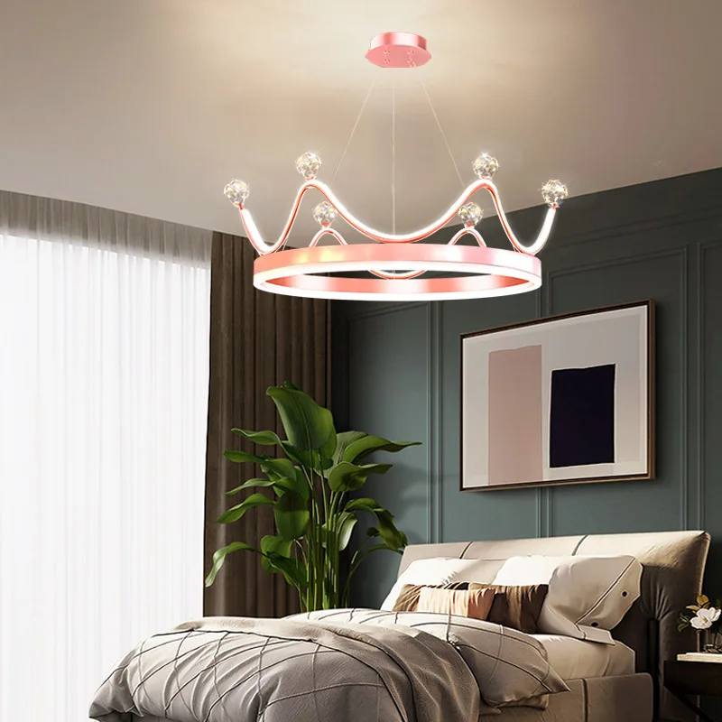 Chandelier For Kids Modern Lighting LED Chandeliers Crown Lights Nordic PostModern Light For Living Dining Room Bedroom