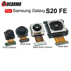 For Samsung Galaxy S20 FE 4G 5G Front Face Selfie + Back Ultra Wide Angle Rear Main Camera Module Flex Cable Replacement Parts