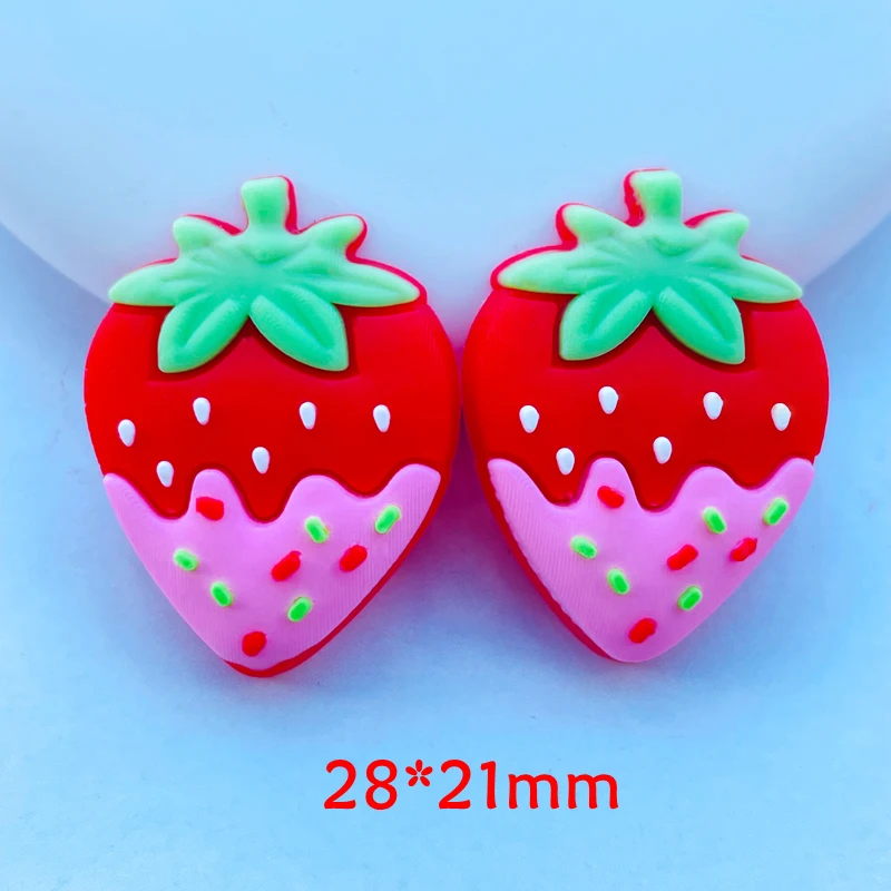 10/15 New Kawaii Soft Glue Cartoon Fruits Cake Flat DIY Crafts Scrapbook Hair Bow Center Accessories Decoration B99