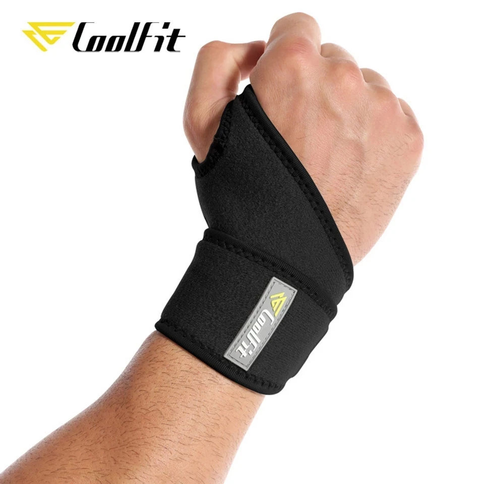 CoolFit 1Pcs Gym Wrist Band Sports Wristband New Wrist Brace Wrist Support Splint Fractures Carpal Tunnel Wristbands for Fitness