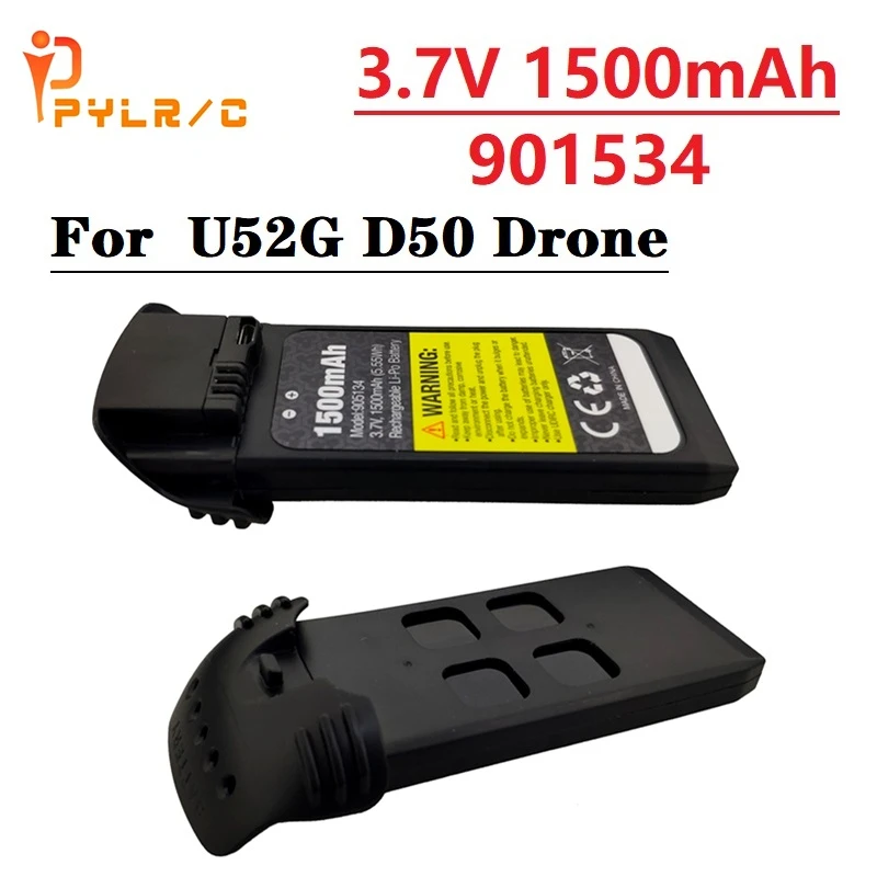 Original U52G D50 Lithium Battery 3.7V 1500mah 5.55wh for UDIRC U52G D50 Drone for RC Quadcopter Helicopter Parts Drone 1-5PCS