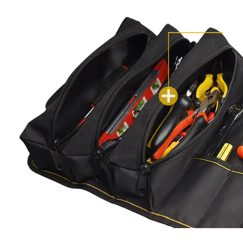 Socket Wrench Tool Roll Up Bag Oxford Cloth Multifunction Electrician Tool Roll Pouch Organizers Holder Tool Belt