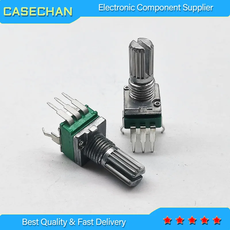 5pcs/lot Sealed RK097N single vertical potentiometer B10K B100K-A10K A100K handle 15MM flowers