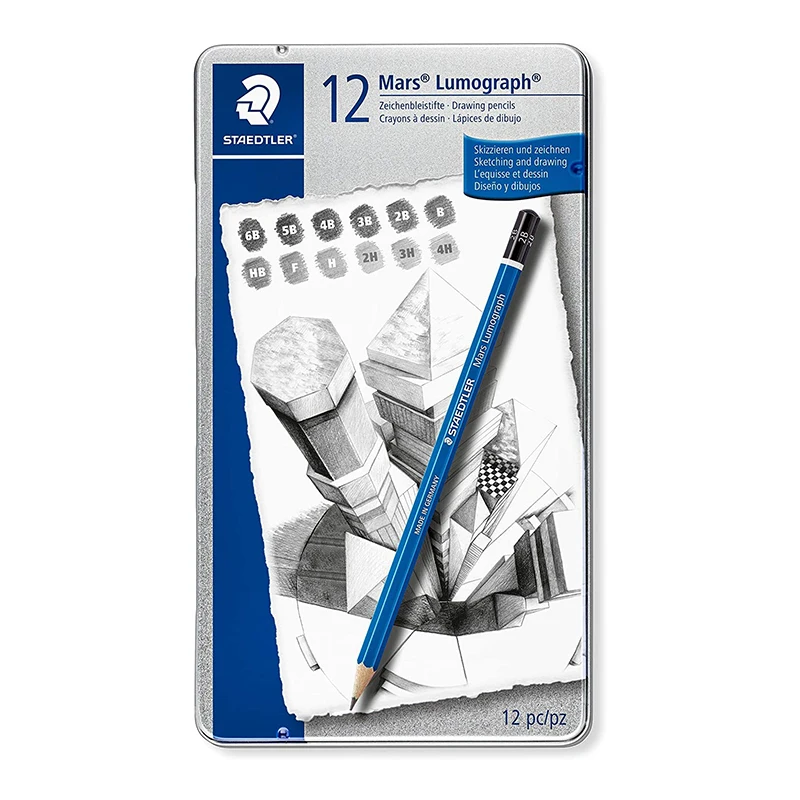 

Staedtler 100G12 Mars Lumograph Hexagonal Pencil, blue