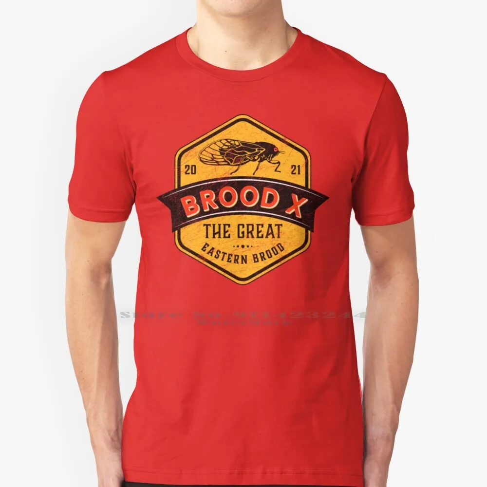 Cicadas Brood X The Great Eastern Brood 100% Cotton T Shirt Magicicada Brood X The Great Eastern Brood Emergence Cicada Mania