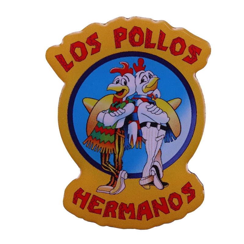 Breaking Bad Los Pollos Hermanos enamel pin unique fun decor