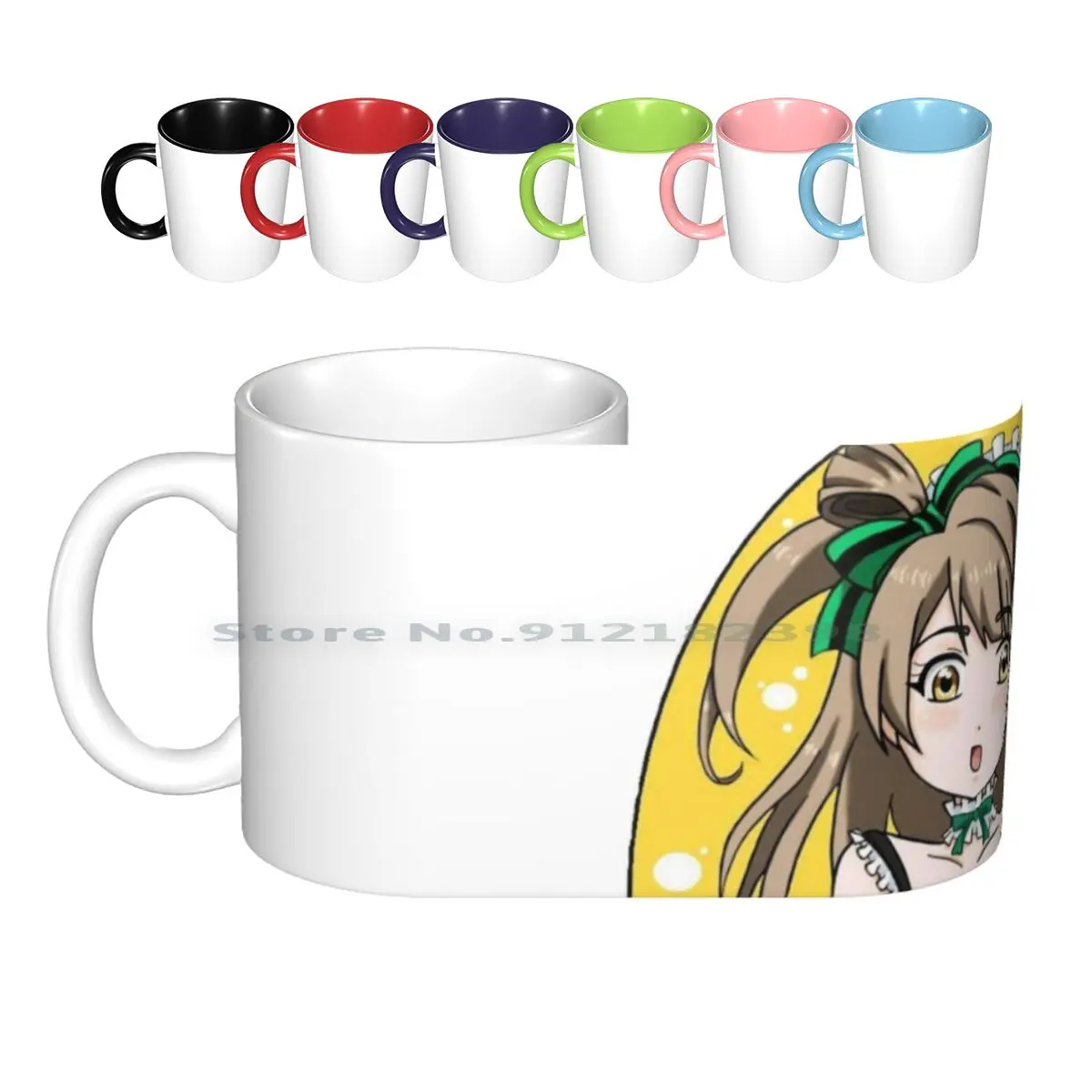 Kotori Ceramic Mugs Coffee Cups Milk Tea Mug Kotori Love Live Sif Llsif School Idol Festival Creative Trending Vintage Gift