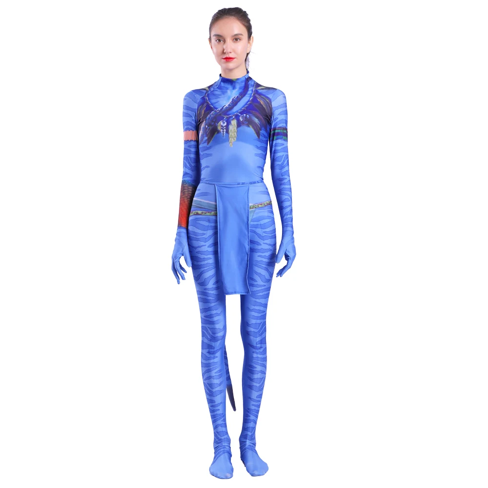 3D printing Women Costume Avatar Na'vi Zentai Superhero Bodysuit Avatar Cosplay Suit Jumpsuits halloween costume anime Kids