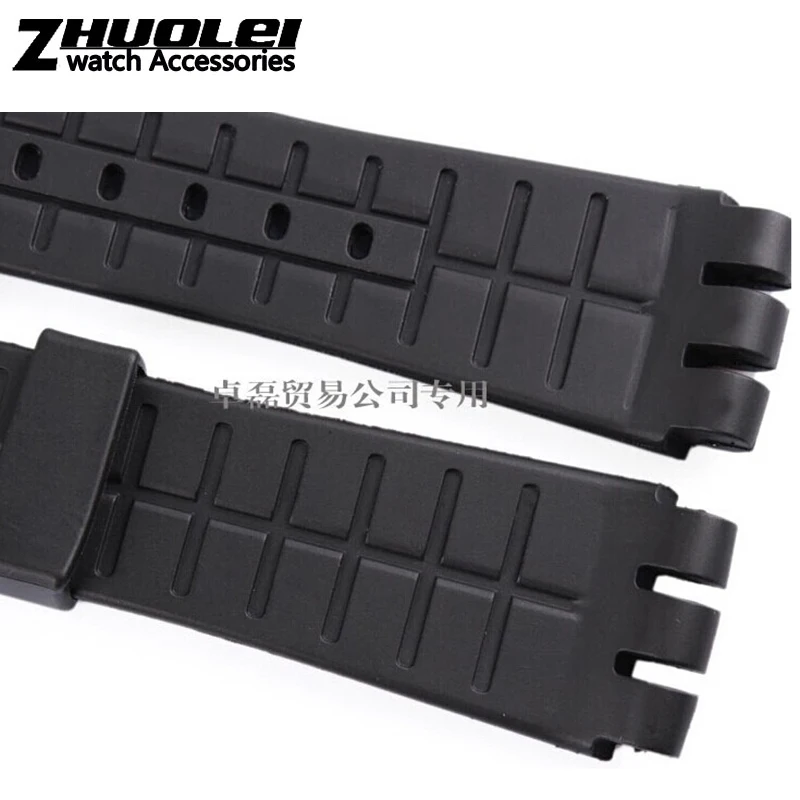 for swatch rubber band 23mm New High Quality Mens Black Soft Waterproof Diving Silicone Rubber Watchband Straps Black bracelet