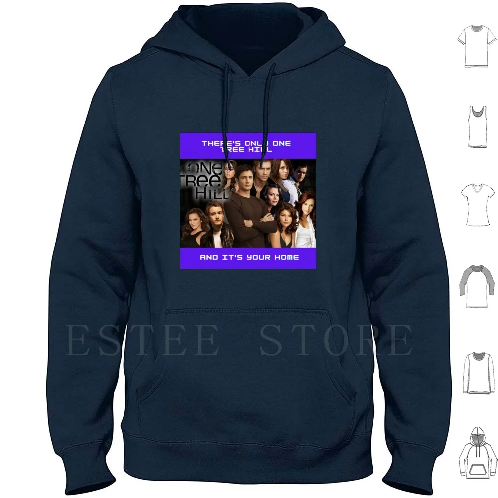 There's Only One Tree Hill Sticker Hoodies Long Sleeve One Tree Hill Tree Hill One Tree Hill Nathan Lucas Brooke Davis