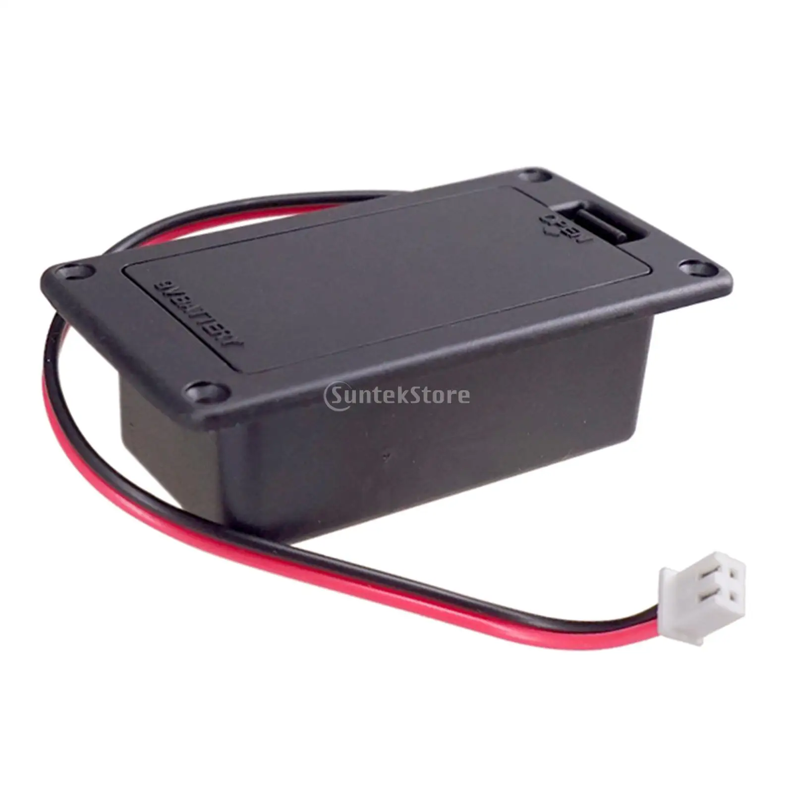 Flat Mount 9V Battery Case Box Holder Black for Electric Guitar Bass Storage Cover Battery Pack Battery Holder Case battery