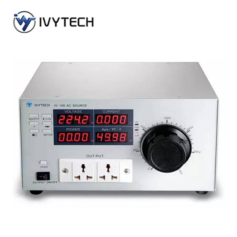 IVYTECH Adjustable AC Power Supply Upper and Lower Limit Alarm Power 1000VA Variable Frequency Power Supply Bench Storage 0-300V