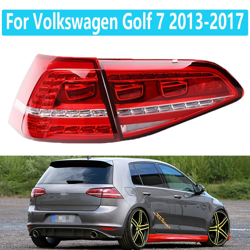 

LED brake light For Volkswagen Golf 7 2013-2017 Taillight assembly height 7 rear taillight anti-collision taillight bend light